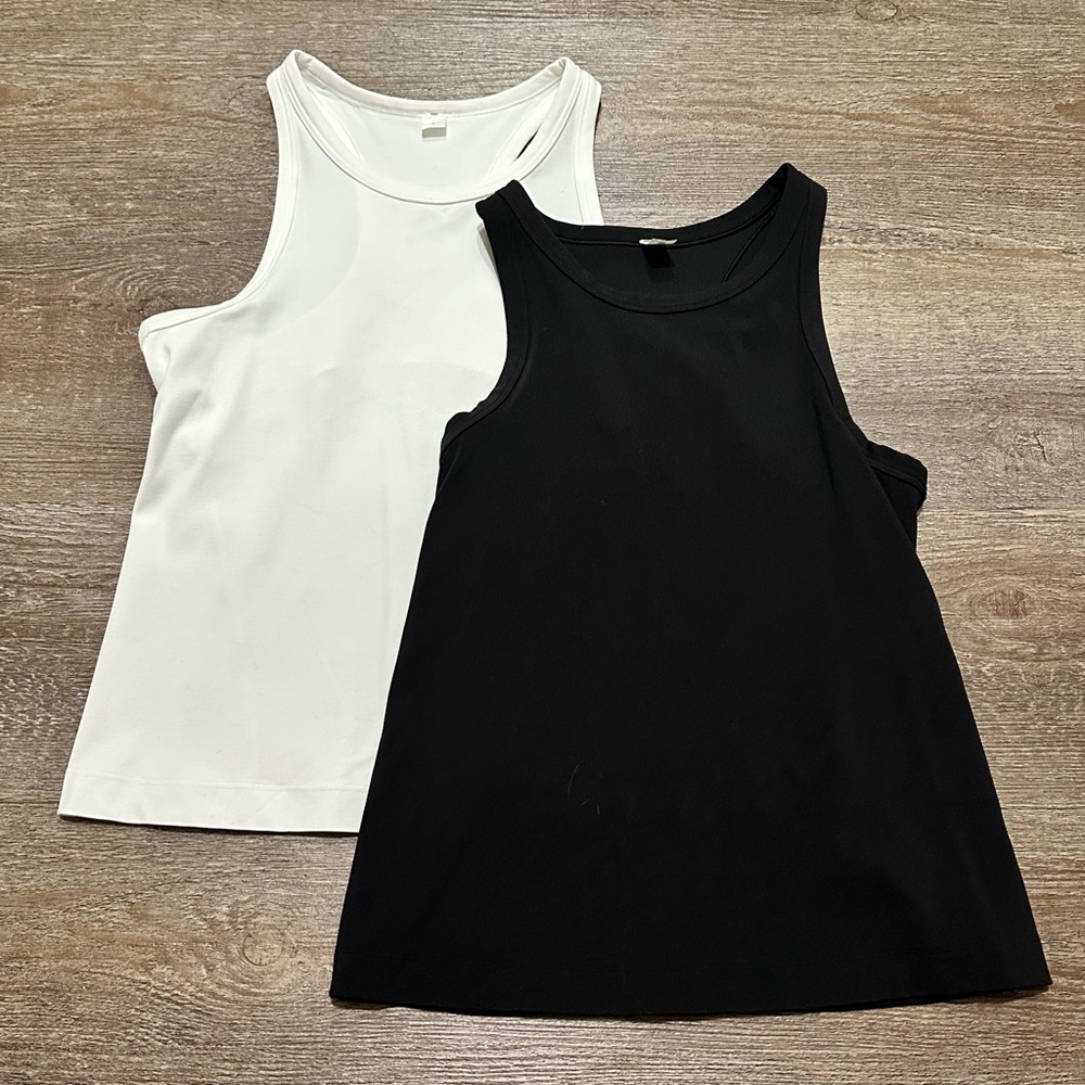 LULULEMON Black and White Tank Tops